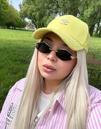 Кепка жовта жіноча в стилі Chane
