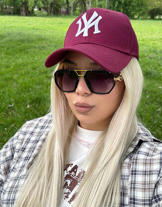 Бордова універсальна бейсболка New York Yankees 