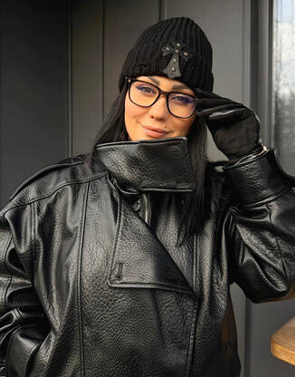 Шапка черная в стиле Хром Хартс