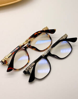 Компьютерные/имиджевые очки в стиле хром хартс