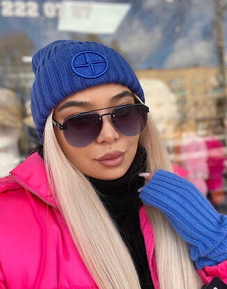 Шапка синяя теплая Stine I